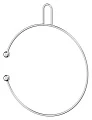 Полотенцедержатель Sorcosa Deco GHI 113 круглый - превью 1