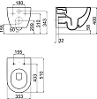 Чаша для унитаза подвесного Ravak Uni Chrome Rim OFF X01535 - превью 1