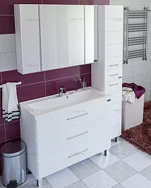 Мебель для ванной СанТа Омега 100 напольная 3 ящика