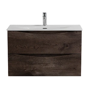 Тумба с раковиной BelBagno Marino-Cer-Mini 70 подвесная, 2 ящика, Rovere Nature Grigio