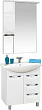 Мебель для ванной Misty Орхидея 65 напольная, с 3-мя ящиками, белая эмаль
