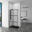 Душевая перегородка RGW Walk In WA-11B 70х200, профиль черный - превью 1
