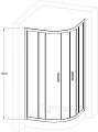 Душевой уголок Royal Bath HKD RB 90 HKD-C 90x90 - превью 2