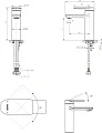 Смеситель Bravat Eddie F1369402BW-ENG для раковины, черный - превью 1