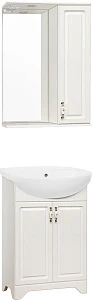 Мебель для ванной Style Line Олеандр-2 55 Люкс, рельеф пастель