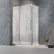 Душевой уголок Veconi Rovigo RV-034R 100x80x195 см, профиль xром, стекло дождь - превью 1