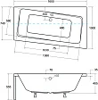 Акриловая ванна Besco Infinity WAI-160-NP - превью 1