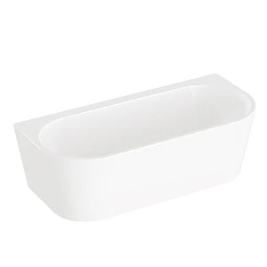 Акриловая ванна VitrA Geo 180x80 пристенная, с ножками и скрытым сифоном