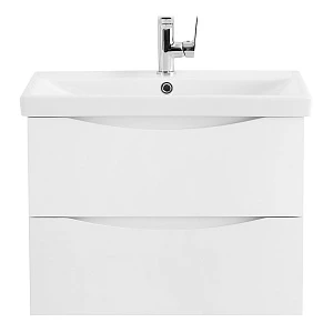 Тумба с раковиной BelBagno Marino-Cer 70 подвесная, 2 ящика, Bianco Opaco
