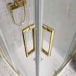 Душевой уголок BelBagno Luce LUCE-A-2-80-C-ORO 80х80 профиль золото, стекло прозрачное - превью 2