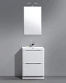 Мебель для ванной BelBagno Ancona-N 60 bianco lucido напольная - превью 1