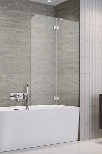 Шторка на ванну Radaway Torrenta PND II 120 хром/прозрачное R