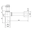 Сифон для раковины Timo 960/17L золото матовое - превью 1