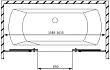 Шторка на ванну Radaway Idea Black PN DWD 160 - превью 1