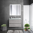 Мебель для ванной Belbagno Kraft 80 подвесная, 2 ящика, Cemento Grigio (раковина BB810/465-LV-VTR-BL)