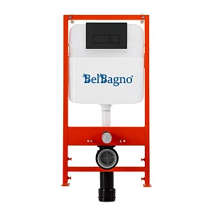 Инсталляция для унитазов BelBagno BB026/BB044NERO с кнопкой смыва черный