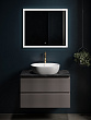 Мебель для ванной Sancos Snob R 80 подвесная, столешница black sky, Doha Soft (с отверстием под смеситель)