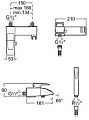 Смеситель Roca Thesis 75A0150C00 для ванны с душем - превью 1