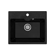 Мойка кухонная Practik PR-M 490-004 49 см, черный оникс - превью 1