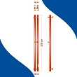 Электрический полотенцесушитель Маргроид Inaro M0006 2 секций 9х120 см - превью 2