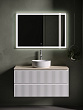 Мебель для ванной Sancos Snob R 100 подвесная, столешница kreman, Bianco (с отверстием под смеситель)