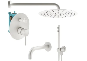 Душевой комплект Plumberia Selection Ixo KITXO19BO260 белый матовый