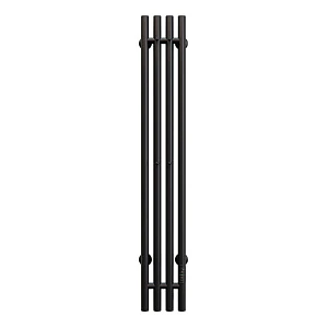 Электрический полотенцесушитель Aringa Токио AR03016BL 120х15 см, 4 секций, диммер справа, черный