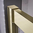 Душевой уголок Veconi Premium Trento PTC-20G 100x80x200 см, профиль брашированное золото, стекло прозрачное - превью 2