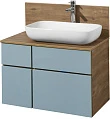 Тумба для комплекта Aquaton Мишель 80 дуб рустикальный/фьорд - превью 1