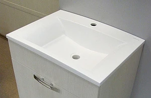 Мебельная раковина Valente Inizio 700 белая gelcoat
