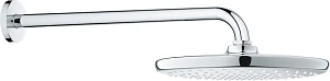 Верхний душ Grohe Tempesta 250 26663000 хром, с кронштейном 380 мм