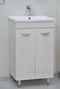 Тумба с раковиной Valente Massima 500 крем шпон напольная