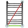 Водяной полотенцесушитель Energy Prestige 80x50 красный - превью 1