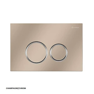 Кнопка смыва Caprigo Dew DA001-champagne/crm шампань, хром