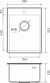 Мойка кухонная Rivelato Rinox 3850 - превью 1