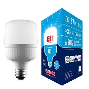 Лампа LED сверхмощная Volpe LED-M80-50W/4000K/E27/FR/NR
