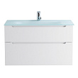 Тумба с раковиной BelBagno Etna H-60 80 подвесная, 2 ящика, Bianco Lucido (раковина BB810/465-LV-VTR-BO)