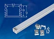 Профиль Uniel UFE-K10 Silver/Frozen 200 Polybag UL-00005029 - превью 1
