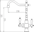 Смеситель для кухонной мойки Zorg Sanitary ZR 336 YF-50 nickel - превью 1