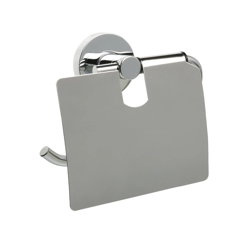 Держатель туалетной бумаги Fixsen Comfort Chrome FX-85010 с крышкой