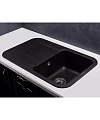 Мойка кухонная Kuppersberg Lira 1B1D Black встраиваемая - превью 2