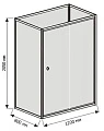 Душевая кабина RGW Andaman OLB-207 80x120 см, профиль белый - превью 2