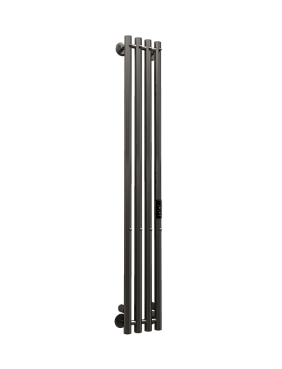 Электрический полотенцесушитель Indigo Style 4 120х18 см, gun metal LSE120-18GNSRt