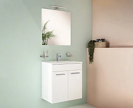 Мебель для ванной VitrA Mia 60 с дверками, белый глянцевый