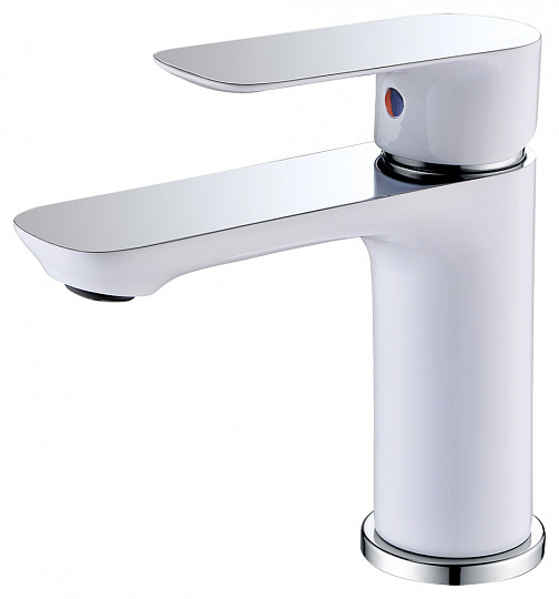Смеситель Abber Weiss Insel AF8010W для раковины белый-хром