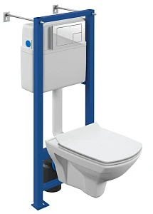 Комплект Cersanit Carina XL CO DPL Leo Slim + Vector + Corner пластик белый