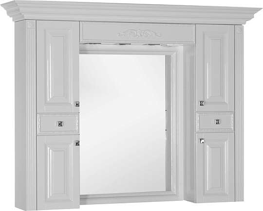 Зеркало-шкаф Aquanet Кастильо 160 белый