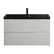 Тумба с раковиной BelBagno Vittoria 100 подвесная, 2 ящика, Toros Bianco (раковина BB1000/450-LV-ART-AST-NERO)