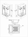 Душевая кабина Esbano Elegancia ES-129CKRB L 120x90x210 cм, с крышей и высоким поддоном - превью 2