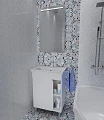 Тумба для комплекта 1Marka Nuvo 60П 1д. Белый глянец - превью 2